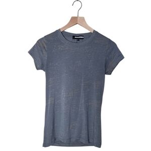 Anatomie Gray Burnout Short Sleeve Soft T-Shirt Womens Size Large